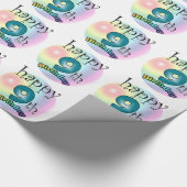 Papier Cadeau Joyeux 9e anniversaire (Coin)