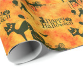 Papier Cadeau joyeux alloween (Coin rond)