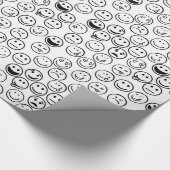 Papier Cadeau Joyeux Amusant Humour mignon Faces Anniversaire (Coin)