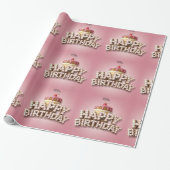 Papier Cadeau Joyeux anniversaire (Déroulé)