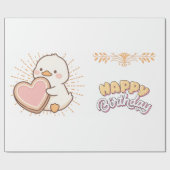 Papier Cadeau Joyeux anniversaire (Plat)