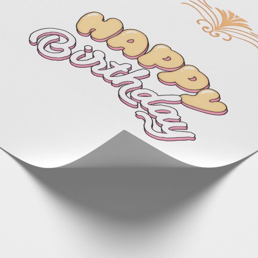 Papier Cadeau Joyeux anniversaire (Coin)