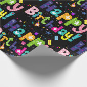 Papier Cadeau Joyeux anniversaire (Coin)