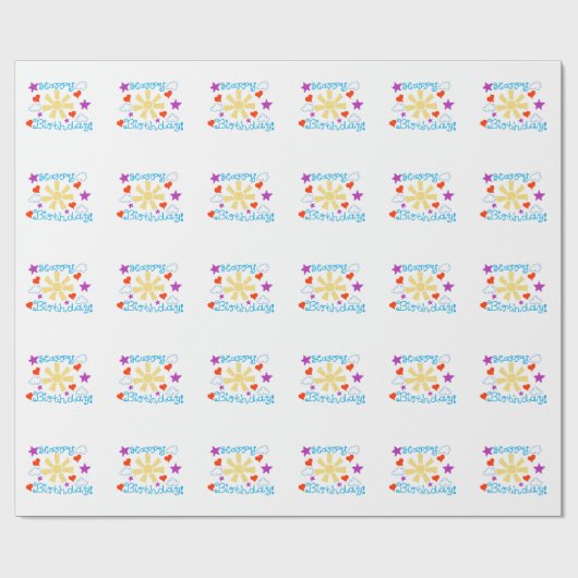 Papier Cadeau Joyeux Anniversaire ! (Plat)