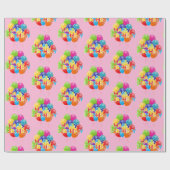 Papier Cadeau Joyeux anniversaire (Plat)