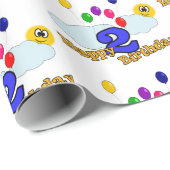 Papier Cadeau Joyeux anniversaire (Coin rond)