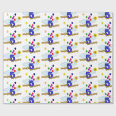 Papier Cadeau Joyeux anniversaire (Plat)