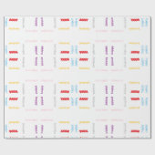 Papier Cadeau Joyeux anniversaire (Plat)