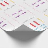 Papier Cadeau Joyeux anniversaire (Coin)