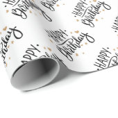 Papier Cadeau Joyeux anniversaire (Coin rond)