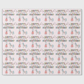 Papier Cadeau Joyeux anniversaire (Plat)