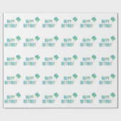 Papier Cadeau Joyeux anniversaire (Plat)