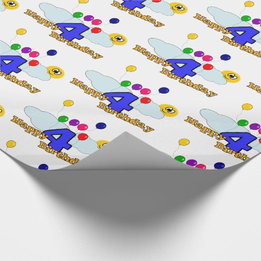 Papier Cadeau Joyeux anniversaire (Coin)