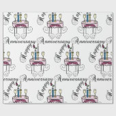 Papier Cadeau Joyeux anniversaire (Plat)