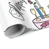 Papier Cadeau Joyeux anniversaire (Coin rond)