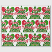 Papier Cadeau Joyeux anniversaire (Plat)