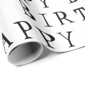 Papier Cadeau Joyeux anniversaire (Coin rond)