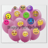Papier Cadeau Joyeux anniversaire (Plat)