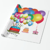 Papier Cadeau Joyeux anniversaire ! (Déroulé)