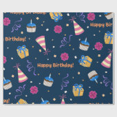 Papier Cadeau Joyeux anniversaire (Plat)