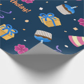 Papier Cadeau Joyeux anniversaire (Coin)
