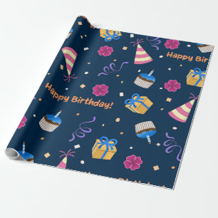 Papier Cadeau Joyeux anniversaire