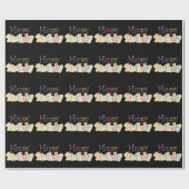 Papier Cadeau Joyeux anniversaire (Plat)