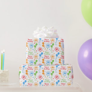 Papier Cadeau Joyeux Anniversaire