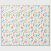 Papier Cadeau Joyeux Anniversaire (Plat)