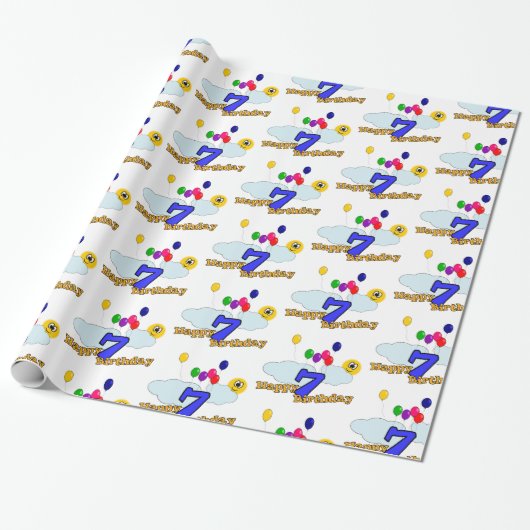 Papier Cadeau Joyeux anniversaire (Déroulé)