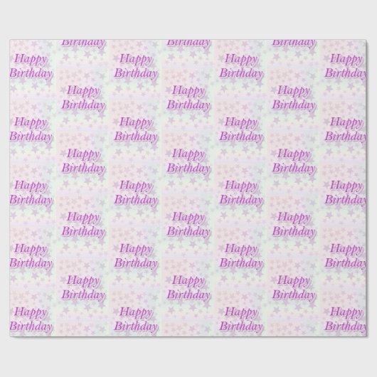 Papier Cadeau Joyeux anniversaire ! ! (Plat)