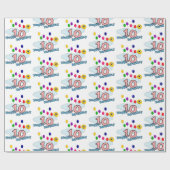 Papier Cadeau Joyeux anniversaire (Plat)