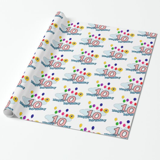 Papier Cadeau Joyeux anniversaire (Déroulé)