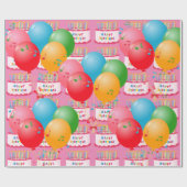 Papier Cadeau Joyeux anniversaire ! (Plat)