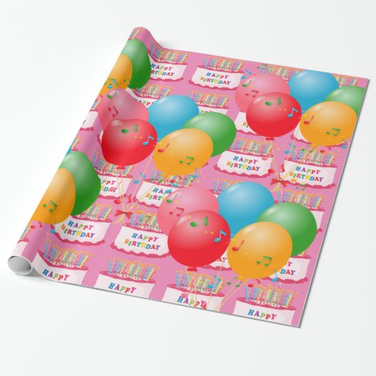 Papier Cadeau Joyeux anniversaire ! (Déroulé)