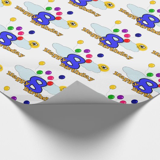 Papier Cadeau Joyeux anniversaire (Coin)