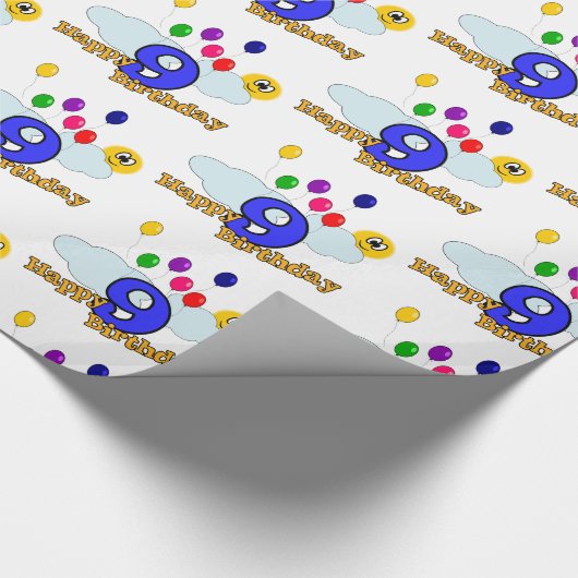 Papier Cadeau Joyeux anniversaire (Coin)