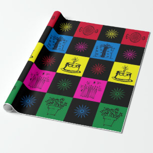 Papier Cadeau Joyeux anniversaire