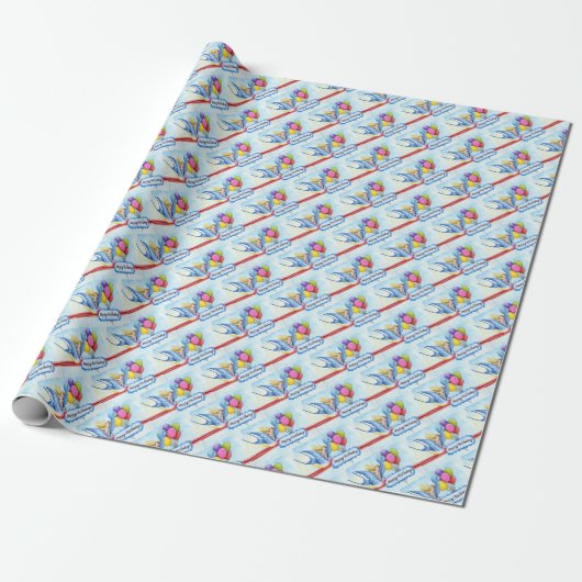 Papier Cadeau Joyeux anniversaire (Déroulé)