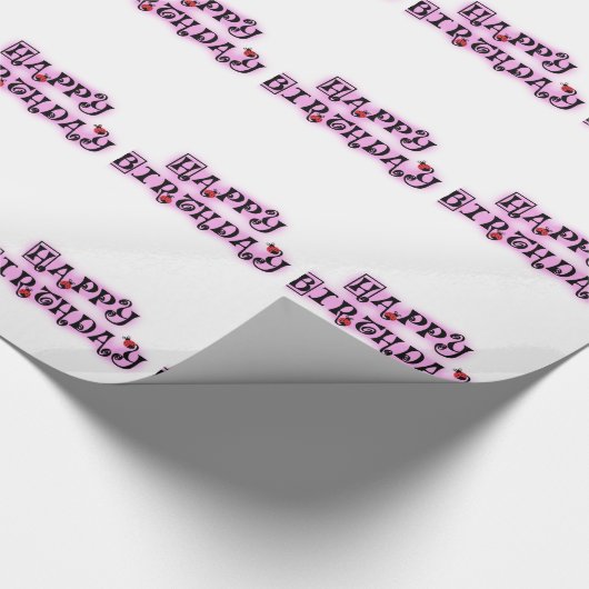 Papier Cadeau Joyeux anniversaire (Coin)