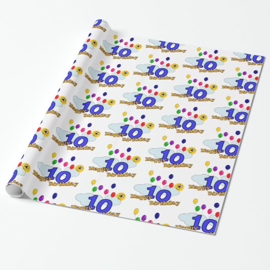 Papier Cadeau Joyeux anniversaire (Déroulé)
