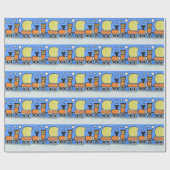 Papier Cadeau Joyeux anniversaire (Plat)