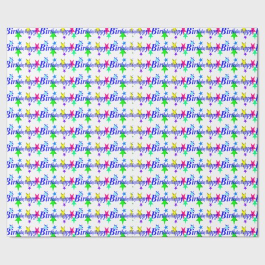Papier Cadeau Joyeux anniversaire (Couture)