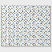 Papier Cadeau Joyeux Anniversaire Ajoutez Votre Nom Boules De Fo (Plat)