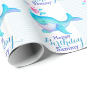 Papier Cadeau Joyeux anniversaire appelé enveloppe d'art de (Coin rond)