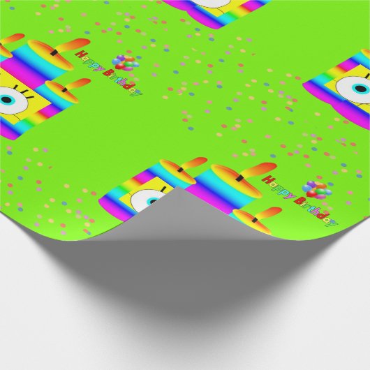 Papier Cadeau Joyeux Anniversaire Bougies en papier Confetti (Coin)