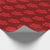 Papier Cadeau Joyeux anniversaire Bright Red (Coin)