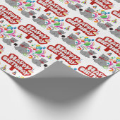 Papier Cadeau Joyeux Anniversaire Cadeau Enveloppement Papier Ch (Coin)