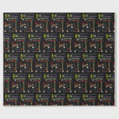 Papier Cadeau Joyeux Anniversaire Cadeau Papier d'enveloppement (Plat)