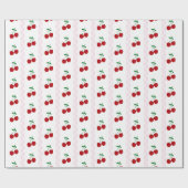 Papier Cadeau Joyeux Anniversaire Cerise Douce (Plat)